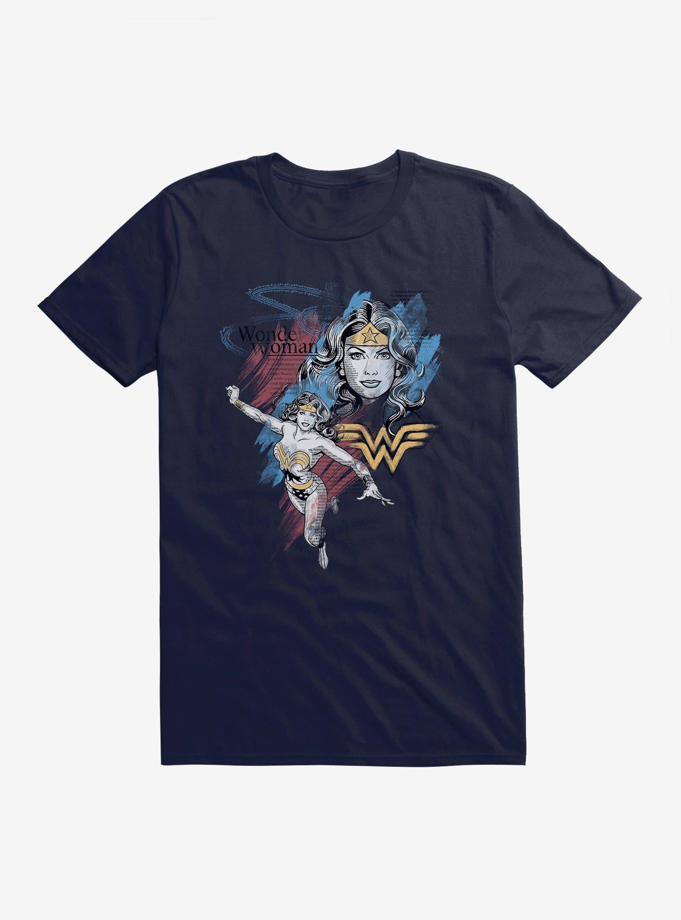 DC Comics Wonder Woman Diana Collage T-Shirt | Trending Graphic Tee For Fans