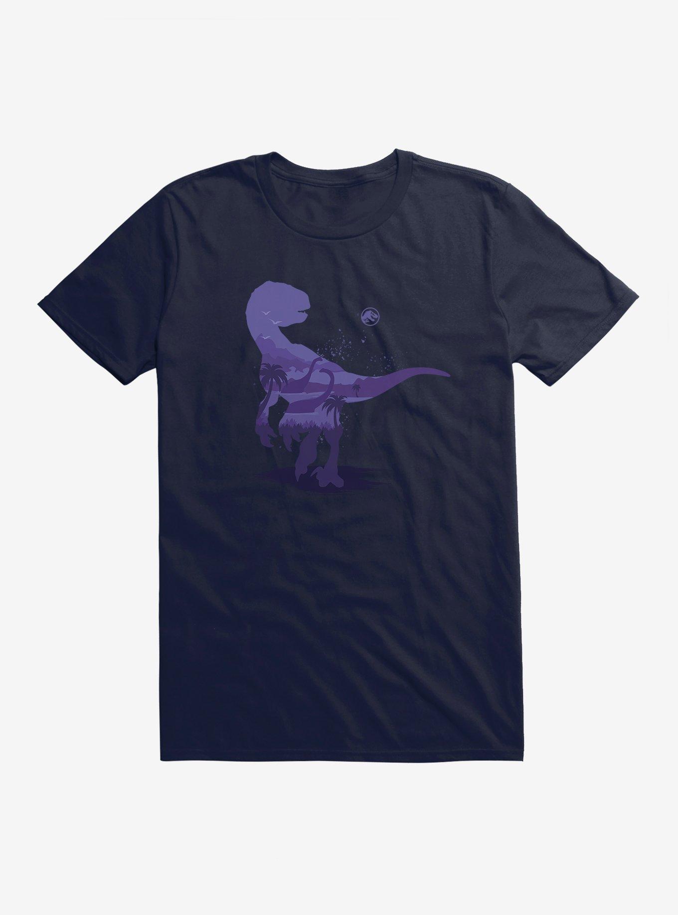 Jurassic Park Velociraptor Blue T-Shirt | Trending Graphic Tee For Fans