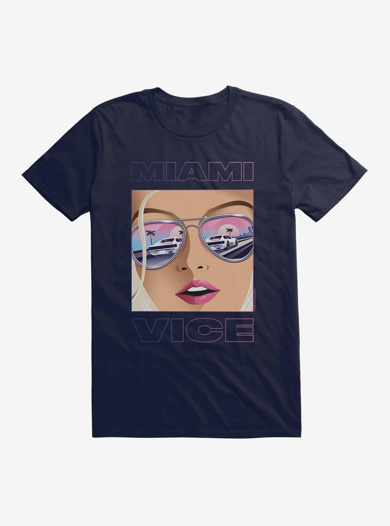 Miami Vice Sunglasses Reflection T-Shirt | Trending Graphic Tee For Fans