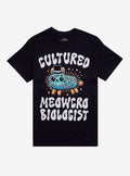 Meowcro Biologist By Goodie Two Sleeves T-Shirt | Trending Graphic Tee For Fans