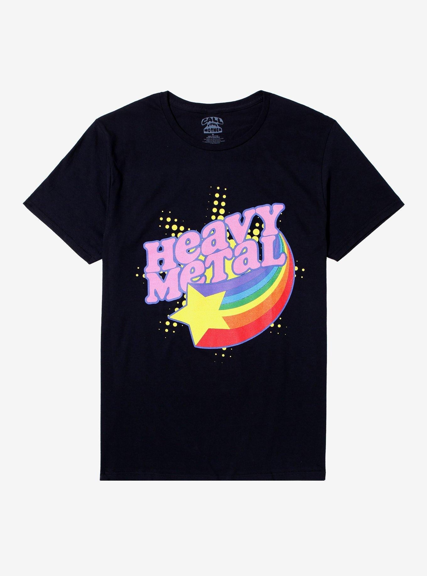 Heavy Metal Rainbow By Call Your Mother T-Shirt | Trending Graphic Tee For Fans