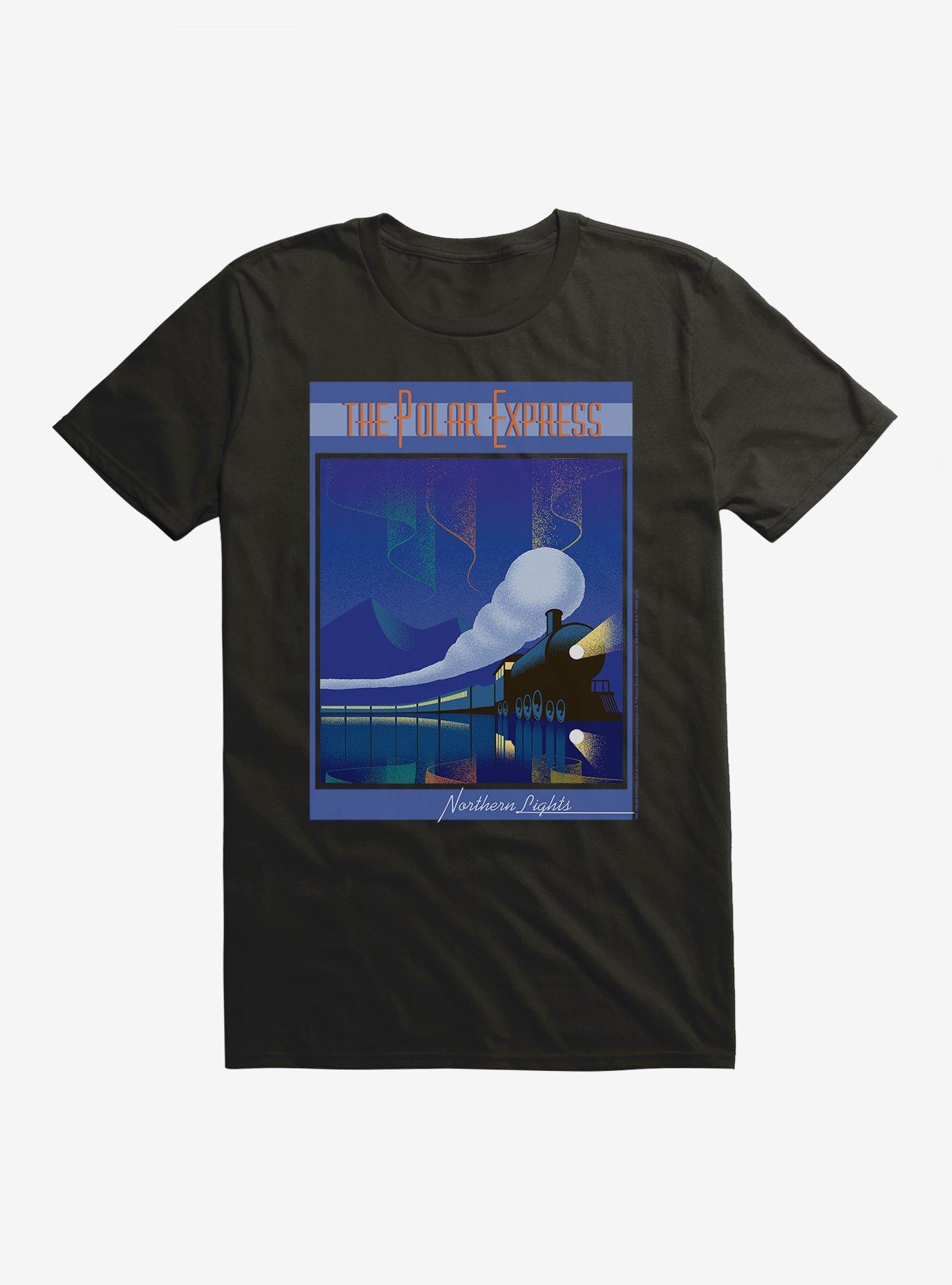 The Polar Express Northern Lights T-Shirt | Trending Graphic Tee For Fans
