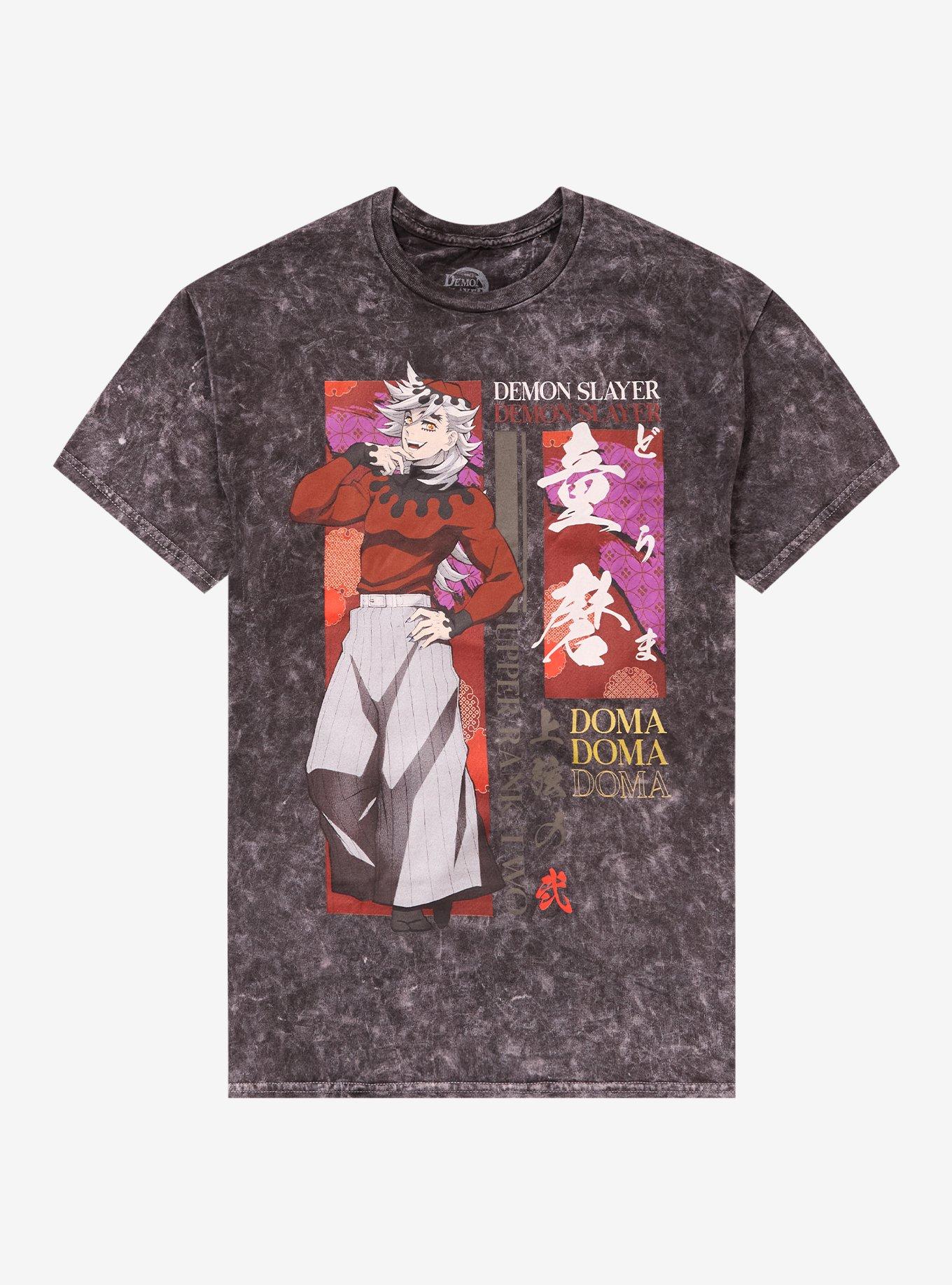 Demon Slayer Kimetsu No Yaiba Upper Rank Demon Doma Double-Sided T-Shirt | Trending Graphic Tee For Fans