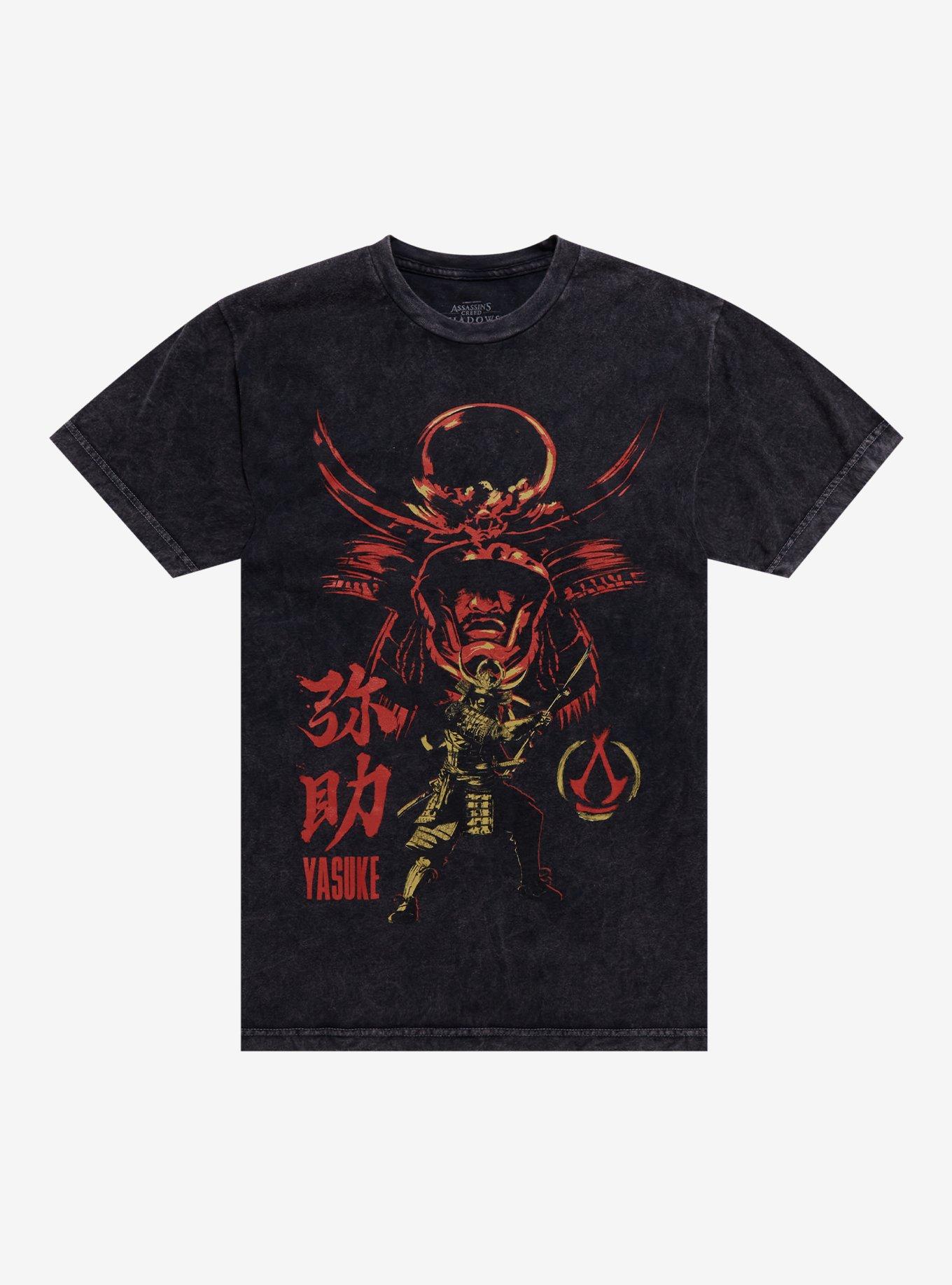 Assassin's Creed Shadows Yasuke Mineral Wash T-Shirt | Trending Graphic Tee For Fans