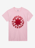 Red Hot Chili Peppers Logo Pink Boyfriend Fit Girls T-Shirt | Trending Graphic Tee For Fans