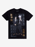 Jujutsu Kaisen Gojo & Geto Mineral Wash T-Shirt | Trending Graphic Tee For Fans