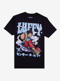 One Piece Luffy Samurai Sword Puff Print T-Shirt | Trending Graphic Tee For Fans