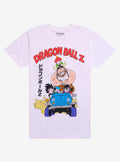 Dragon Ball Z Group Driving T-Shirt | Trending Graphic Tee For Fans