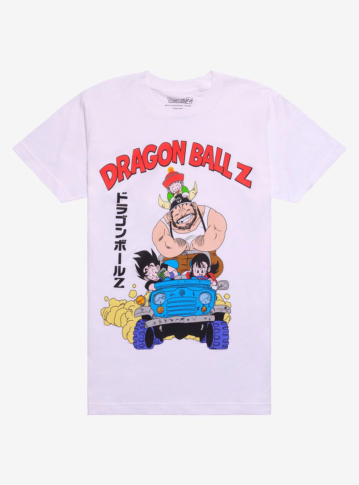 Dragon Ball Z Group Driving T-Shirt | Trending Graphic Tee For Fans