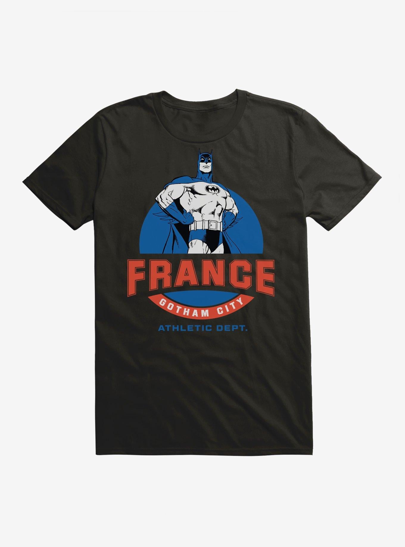 DC Comics Batman France Athletic Dept. T-Shirt | Trending Graphic Tee For Fans