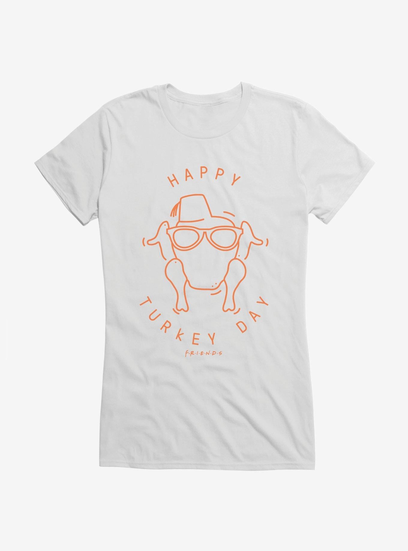 Friends Happy Turkey Day Icon Girls T-Shirt | Trending Graphic Tee For Fans