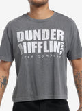The Office Dunder Mifflin Faux Faded T-Shirt | Trending Graphic Tee For Fans