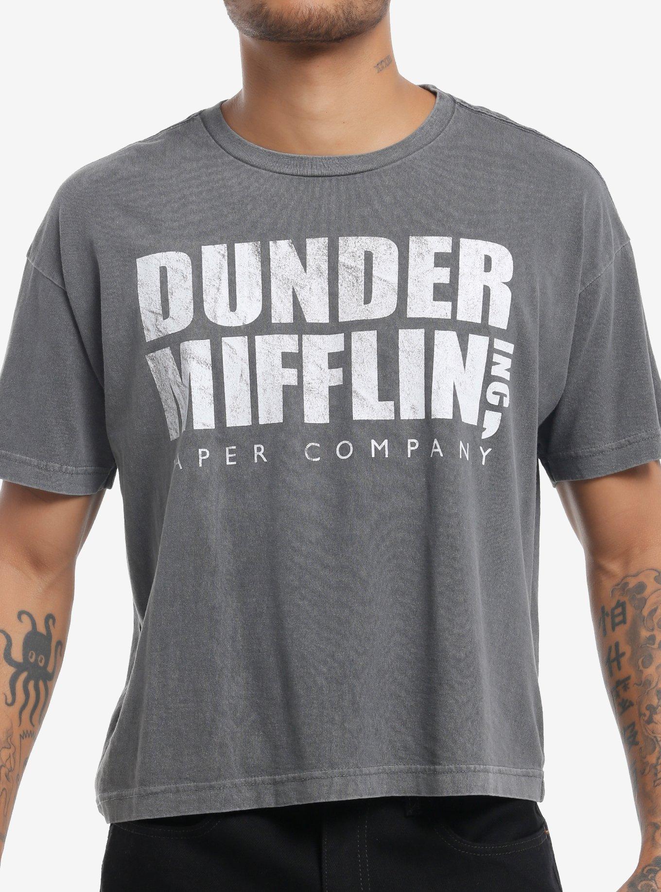 The Office Dunder Mifflin Faux Faded T-Shirt | Trending Graphic Tee For Fans