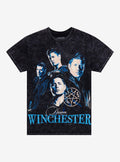 Supernatural Dean Collage Wash Boyfriend Fit Girls T-Shirt | Trending Graphic Tee For Fans