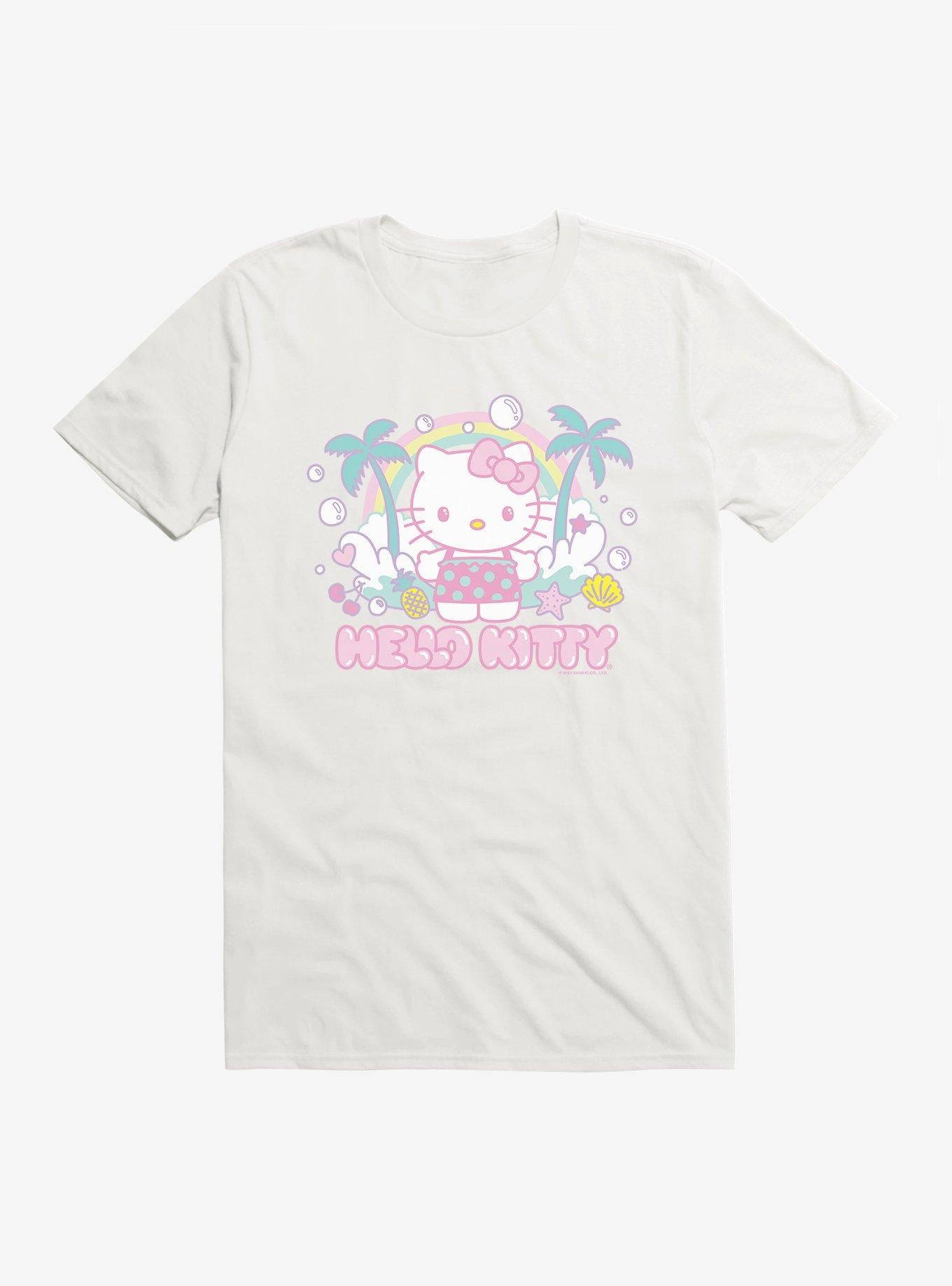 Hello Kitty Kawaii Vacation Bubble Dreams T-Shirt | Trending Graphic Tee For Fans