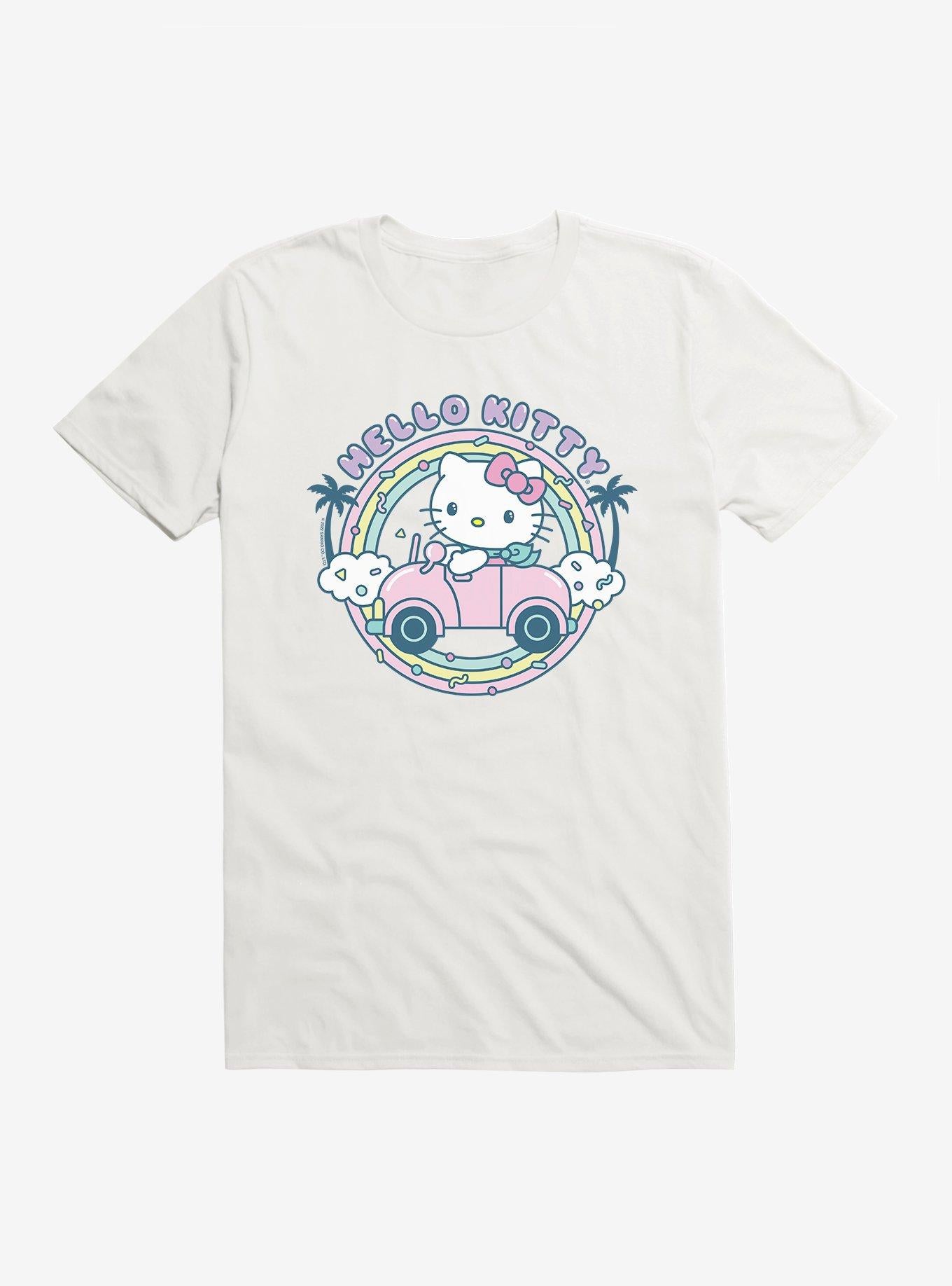 Hello Kitty Kawaii Vacation Retro Getaway Icon T-Shirt | Trending Graphic Tee For Fans