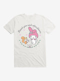 My Melody Friends Give Each Other Flowers T-Shirt | Trending Graphic Tee For Fans