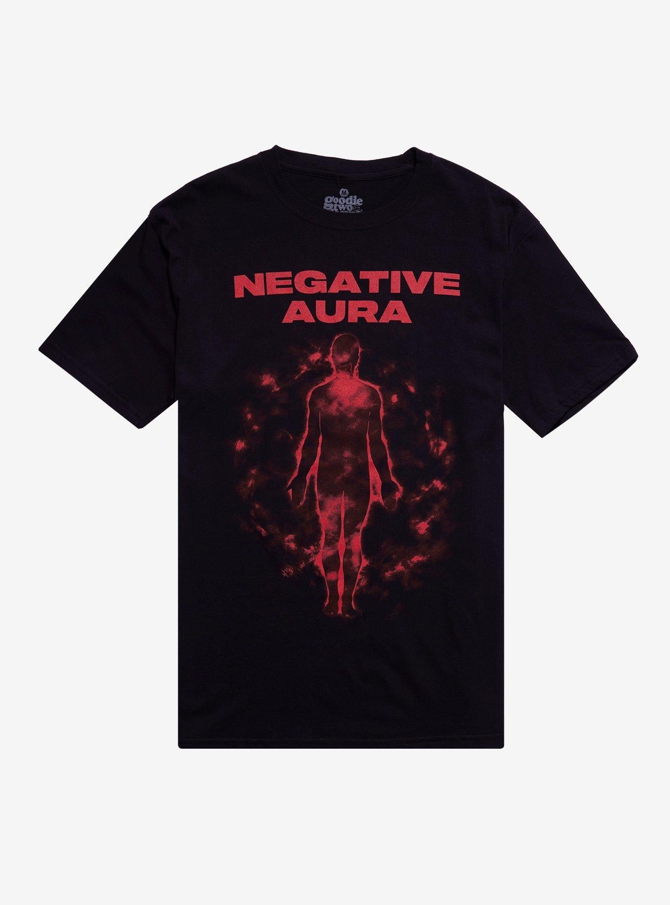Negative Aura By Goodie Two Sleeves T-Shirt | Trending Graphic Tee For Fans