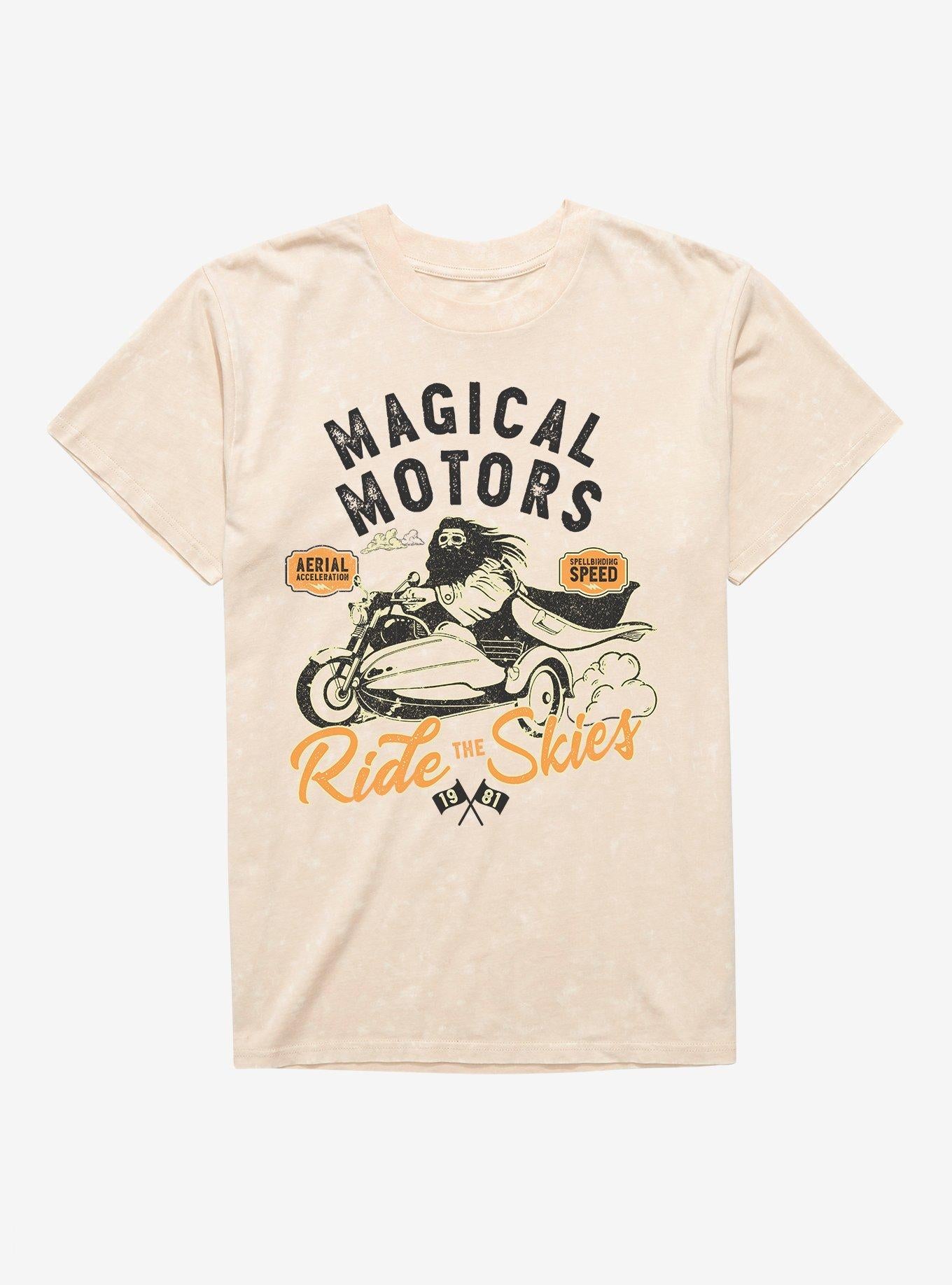 Harry Potter Hagrid Magical Motors Mineral Wash T-Shirt | Trending Graphic Tee For Fans