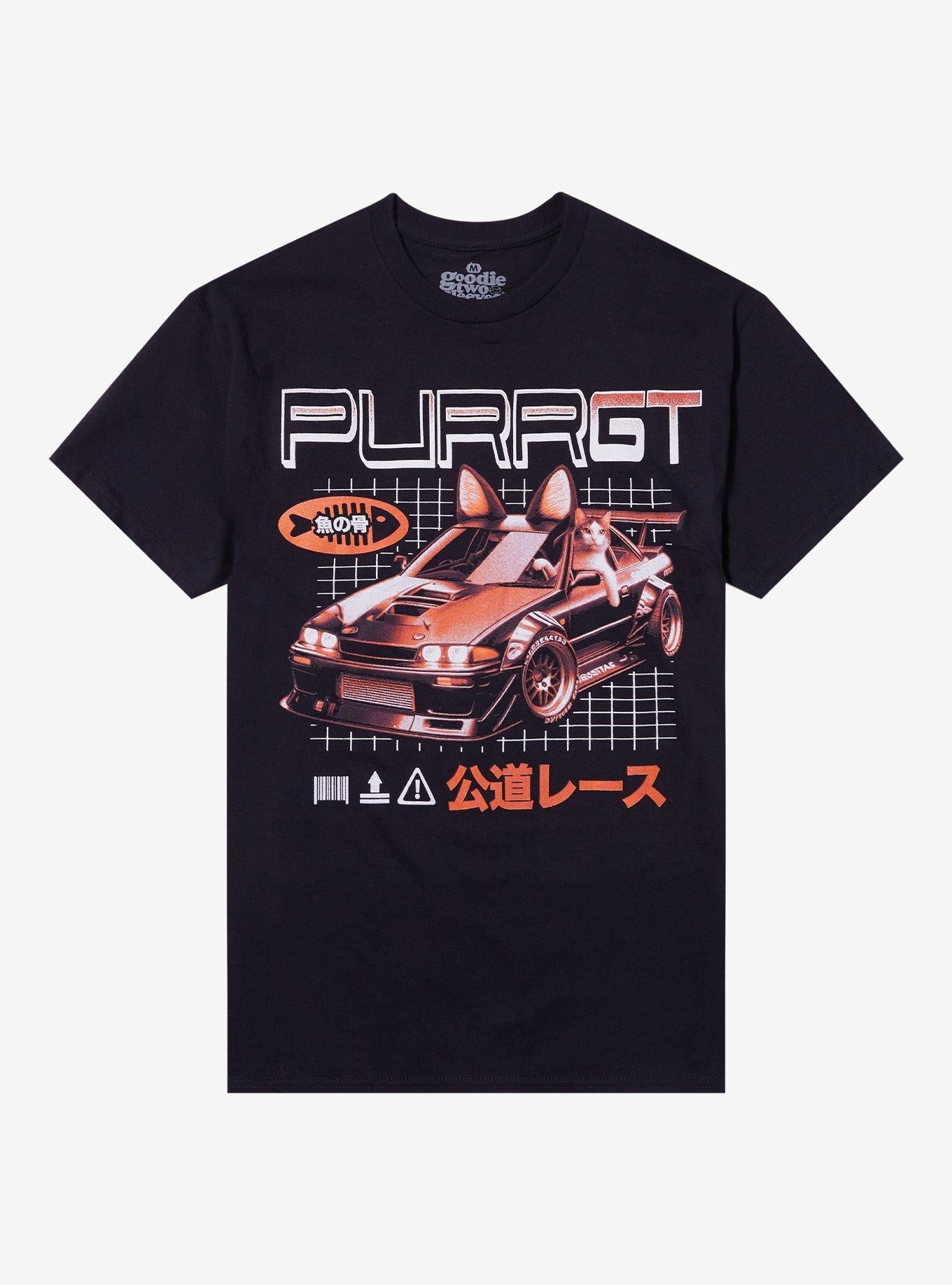 Purr GT Car By Goodie Two Sleeves T-Shirt | Trending Graphic Tee For Fans