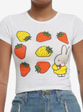 Miffy Strawberries Girls Baby T-Shirt | Trending Graphic Tee For Fans