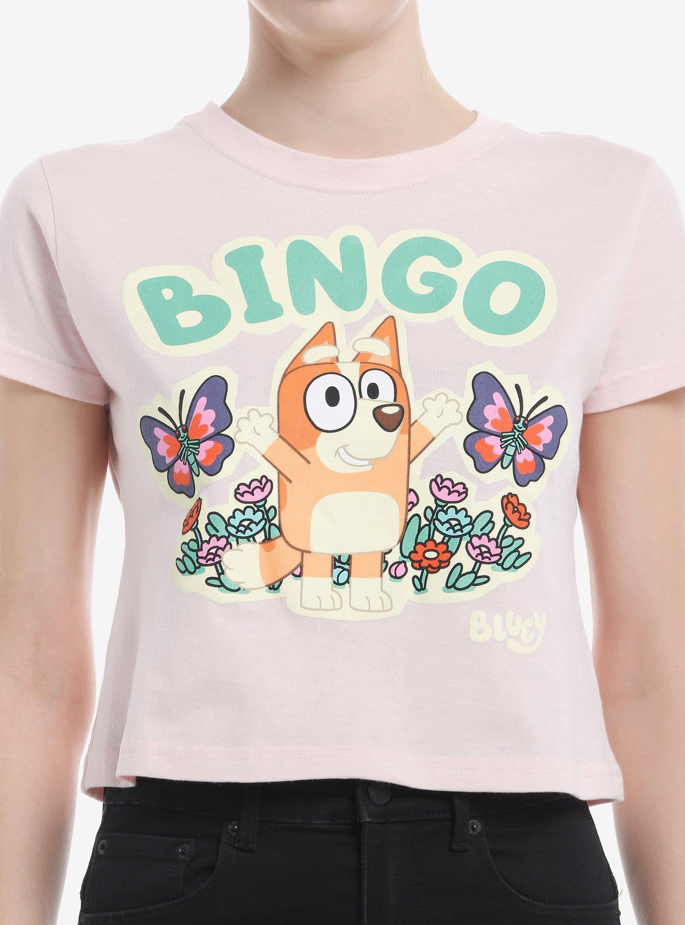 Bluey Bingo Flowers Girls Baby T-Shirt | Trending Graphic Tee For Fans