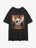 Disney Lilo & Stitch Stay Spooky Girls Oversized T-Shirt | Trending Graphic Tee For Fans