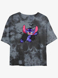 Disney Lilo & Stitch Bat Girls Tie-Dye Crop T-Shirt | Trending Graphic Tee For Fans