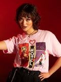 Hazbin Hotel Charlie & Vaggie Tie-Dye Girls Crop T-Shirt | Trending Graphic Tee For Fans