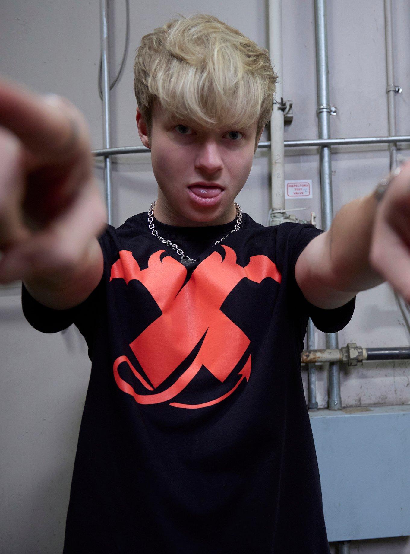 XPLR By Sam And Colby Devil Logo Hot Topic Exclusive T-Shirt | Trending Graphic Tee For Fans