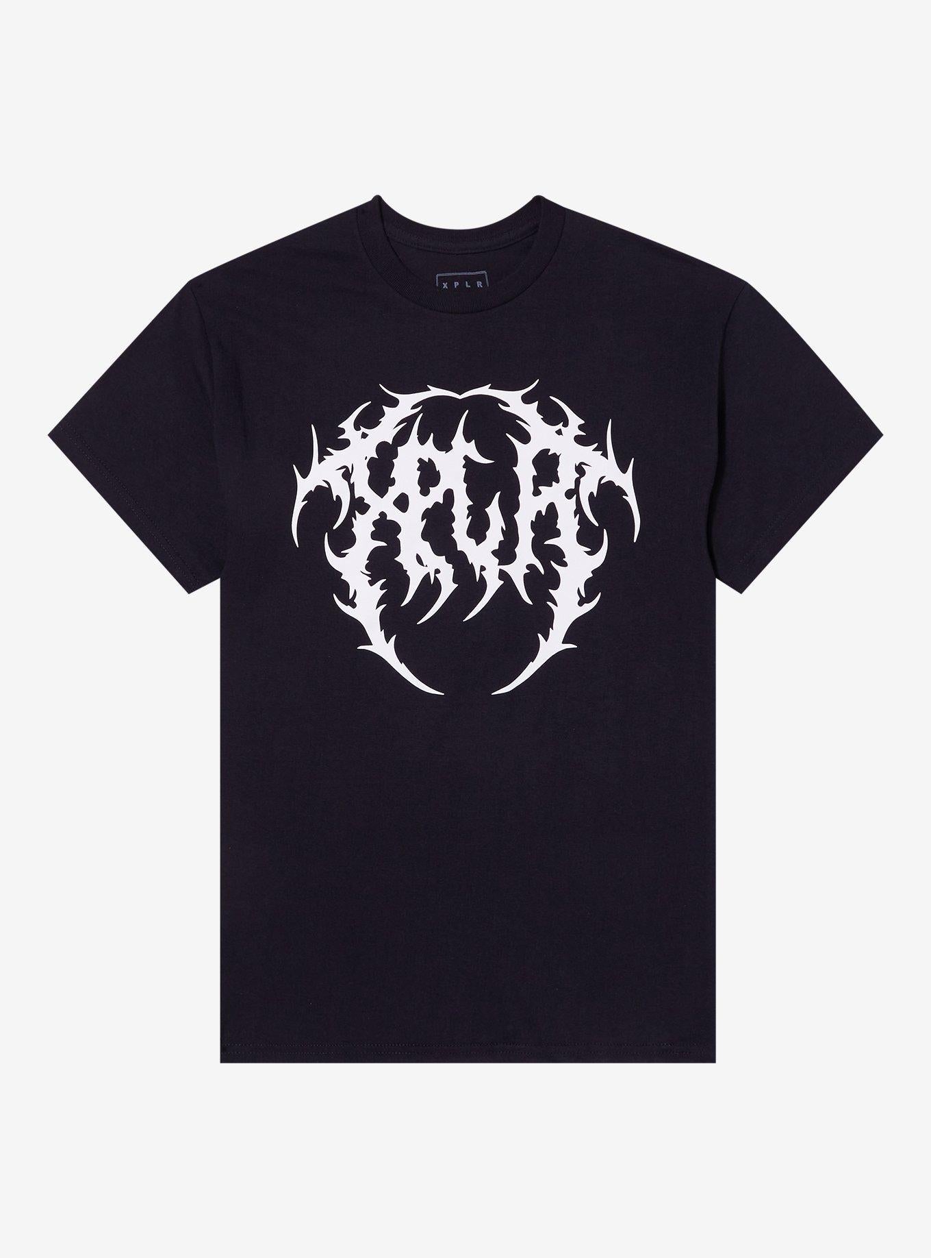 XPLR By Sam And Colby Metal Logo Hot Topic Exclusive T-Shirt | Trending Graphic Tee For Fans