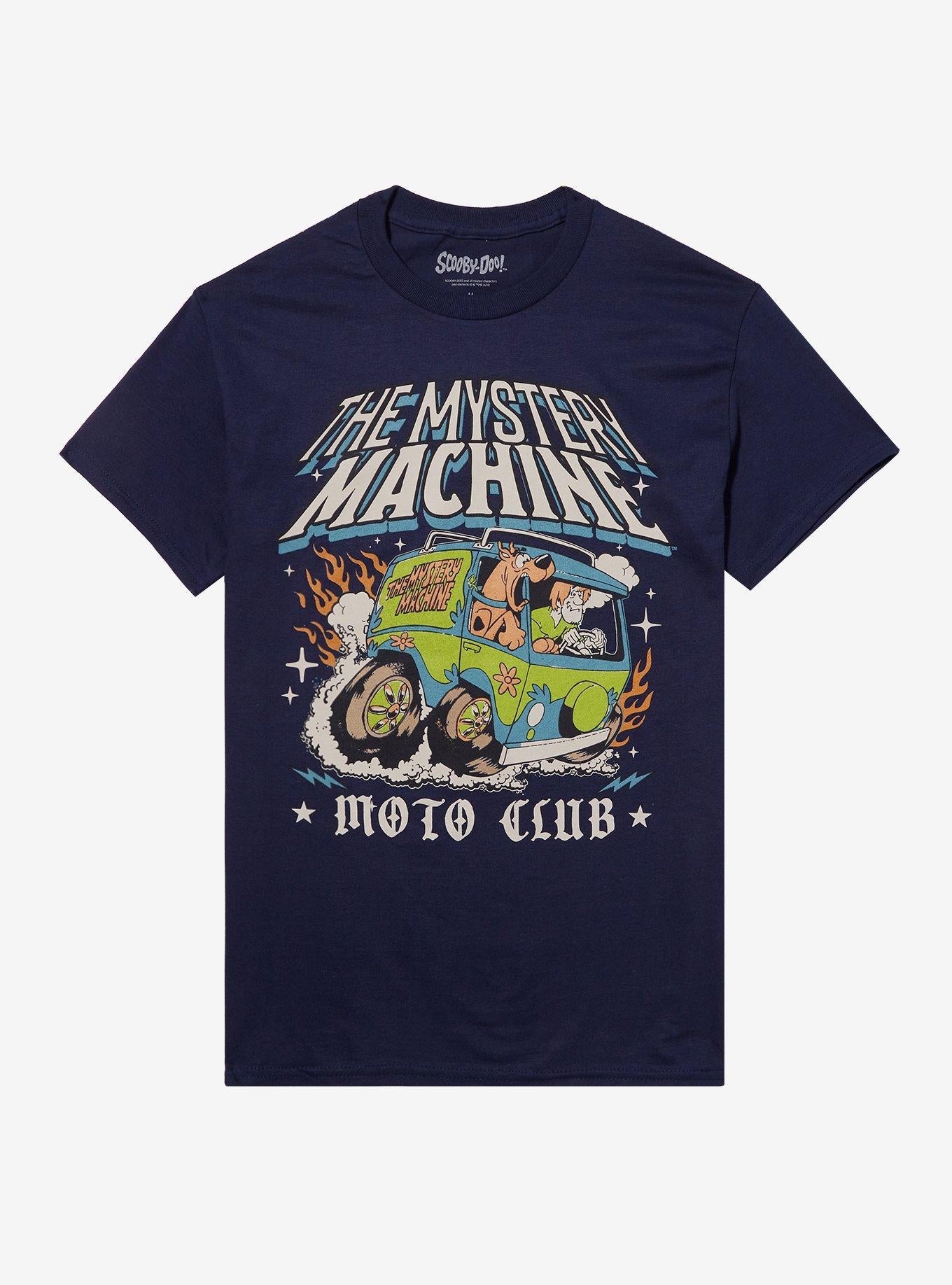 Scooby-Doo! Mystery Machine Moto Club Boyfriend Fit Girls T-Shirt | Trending Graphic Tee For Fans