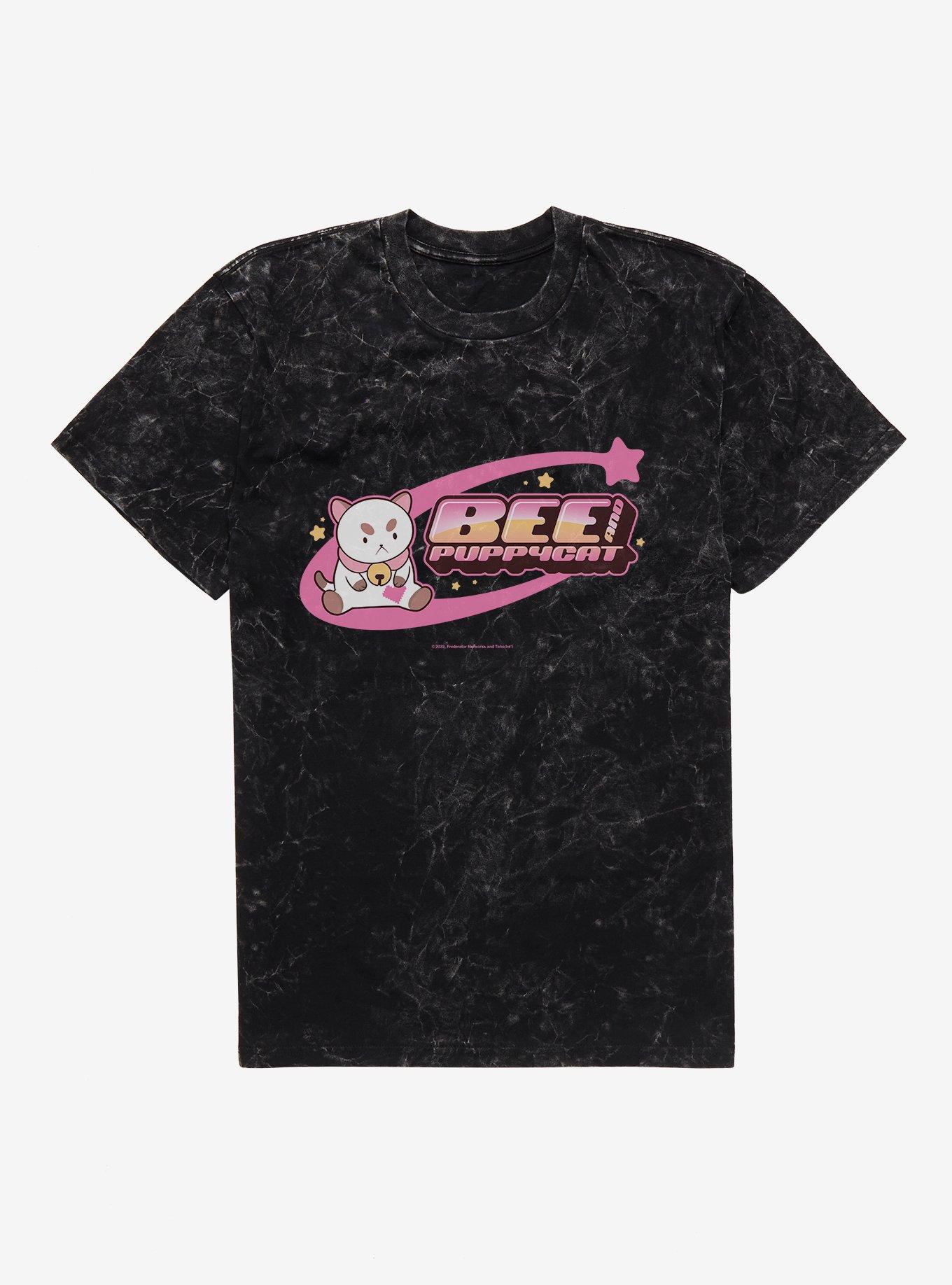 Bee And Puppycat Star Shooting Mineral Wash T-Shirt | Trending Graphic Tee For Fans