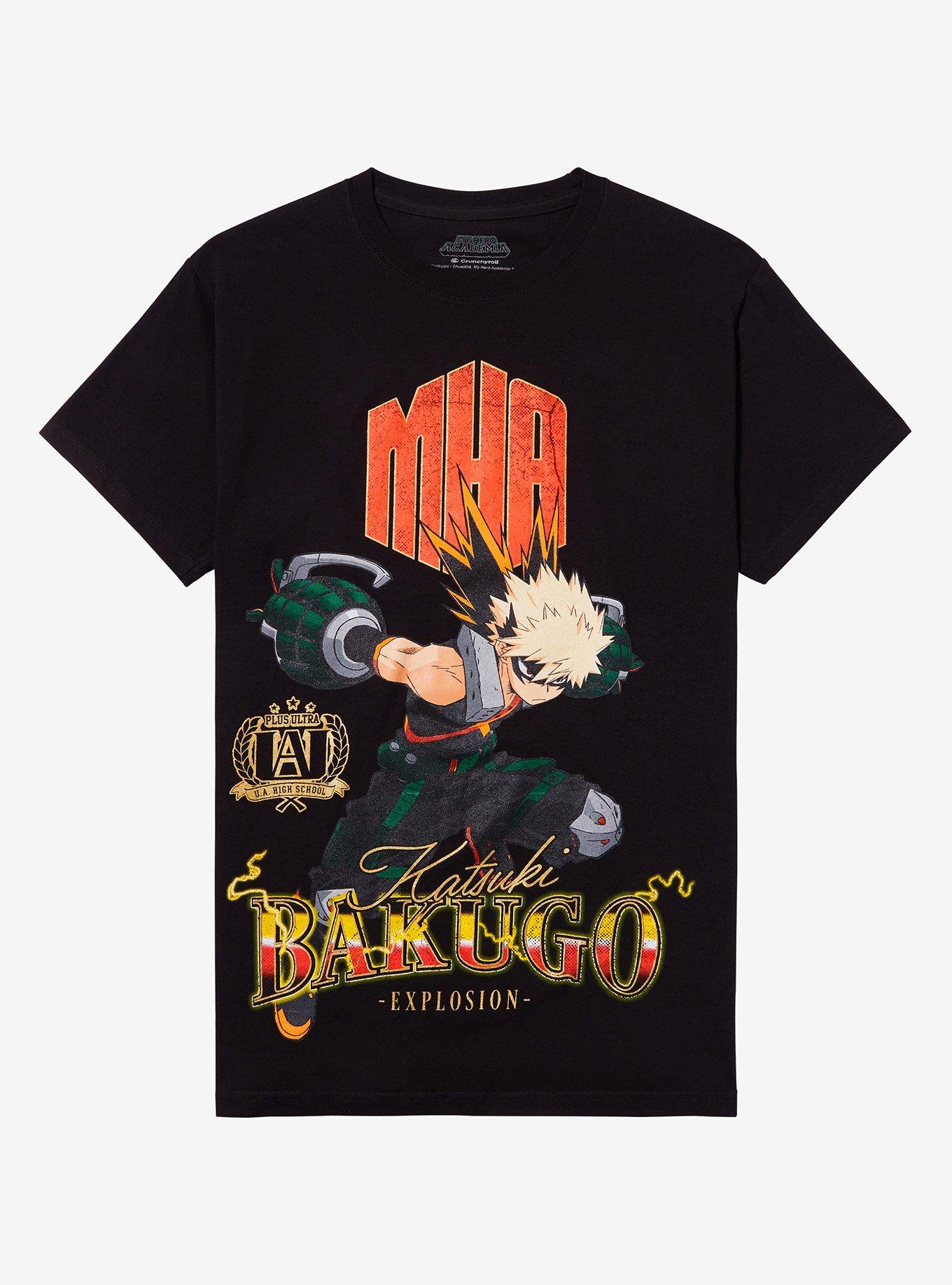 My Hero Academia Bakugo Name Portrait Boyfriend Fit Girls T-Shirt | Trending Graphic Tee For Fans