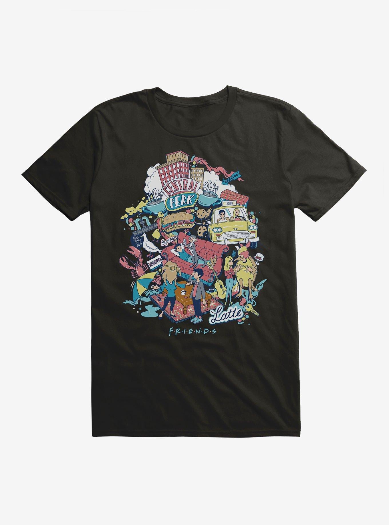 Friends Iconic Collage T-Shirt | Trending Graphic Tee For Fans