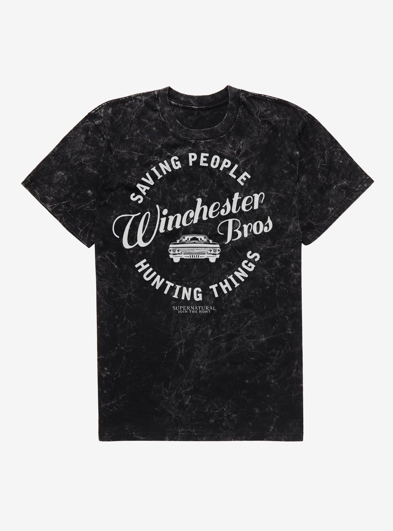 Supernatural Saving People Mineral Wash T-Shirt | Trending Graphic Tee For Fans