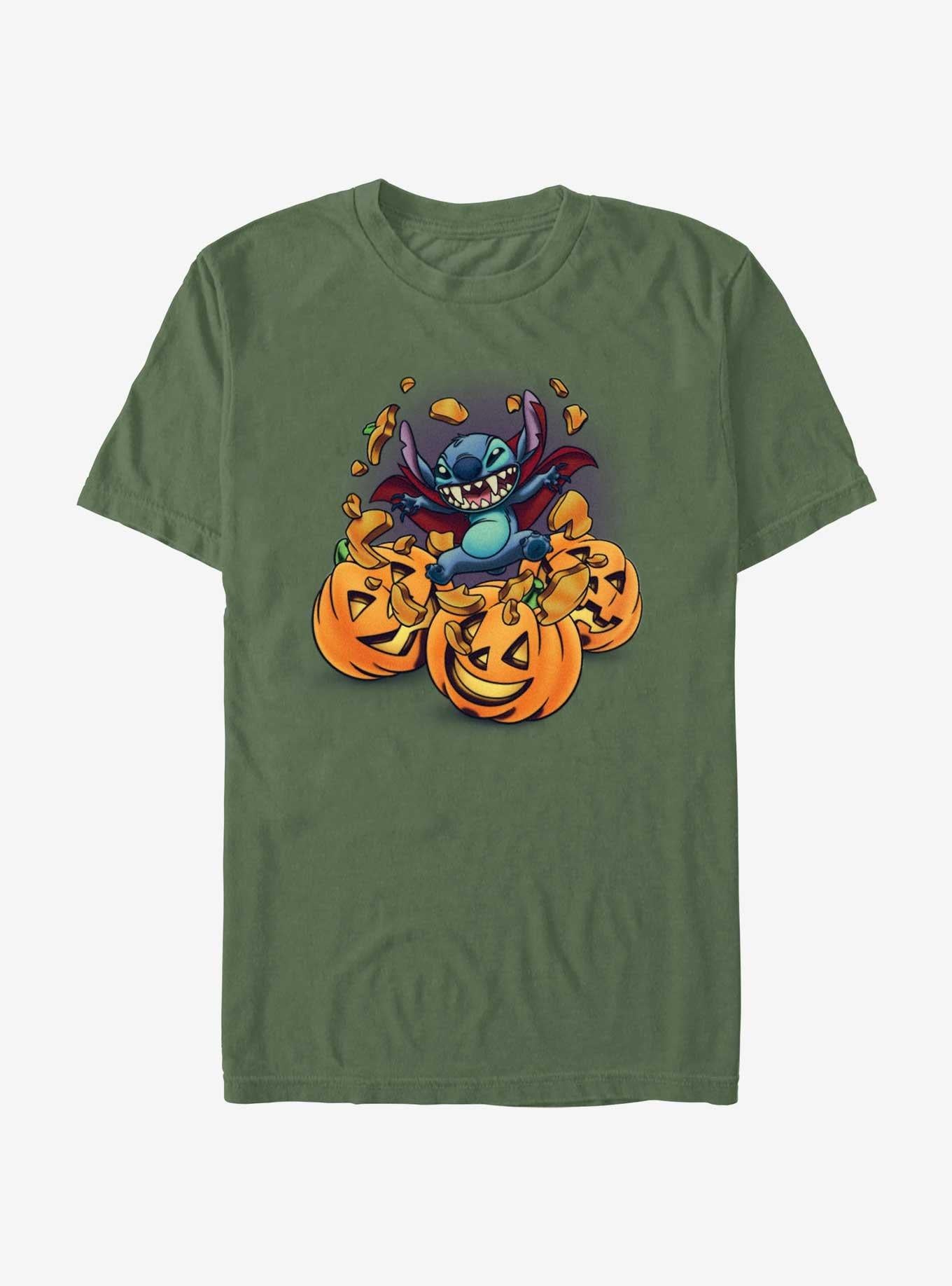 Disney Lilo & Stitch Dis Stitch Vampire Garment Dye T-Shirt | Trending Graphic Tee For Fans