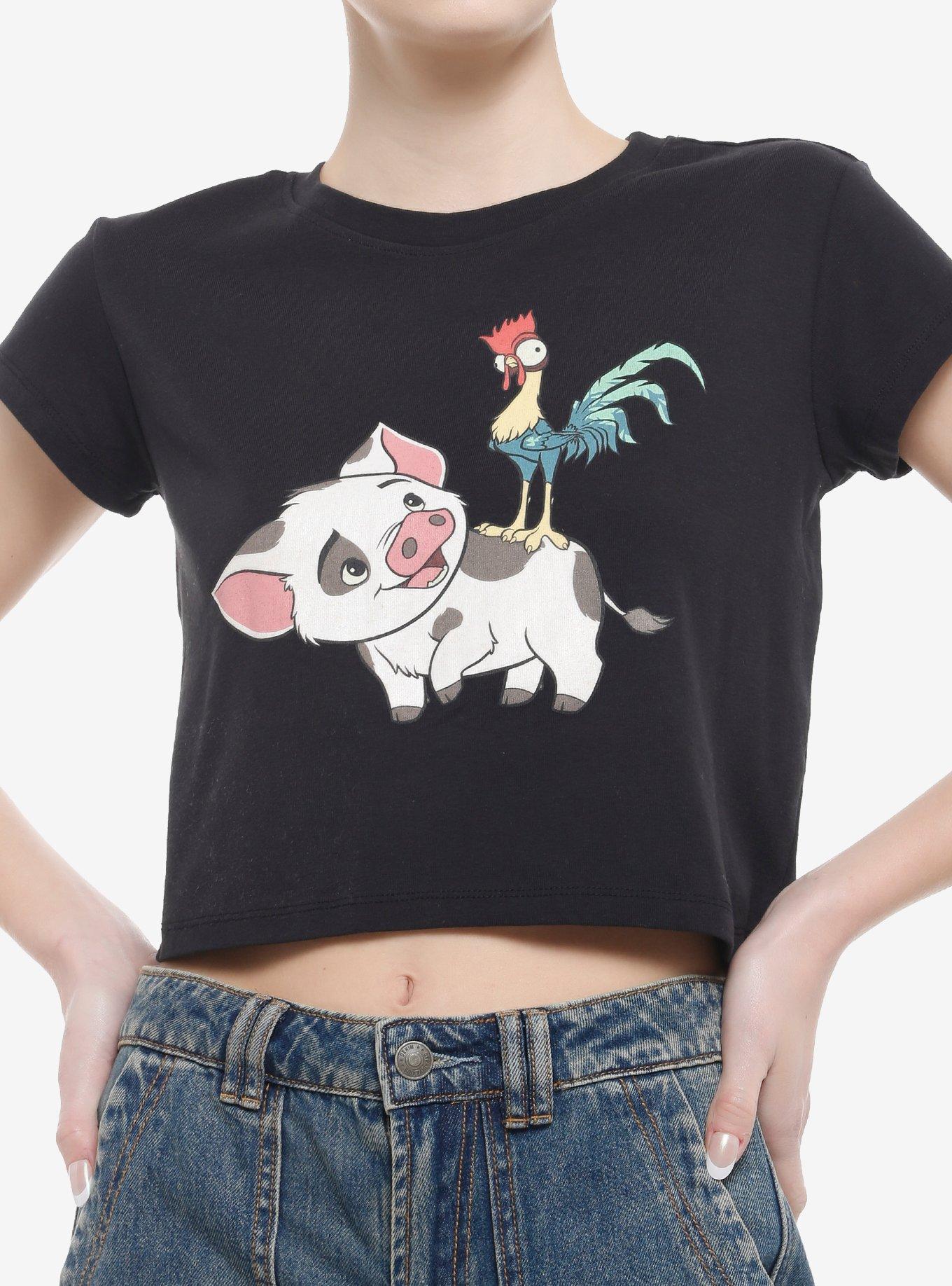 Disney Moana Pua & Hei Hei Girls Baby T-Shirt | Trending Graphic Tee For Fans