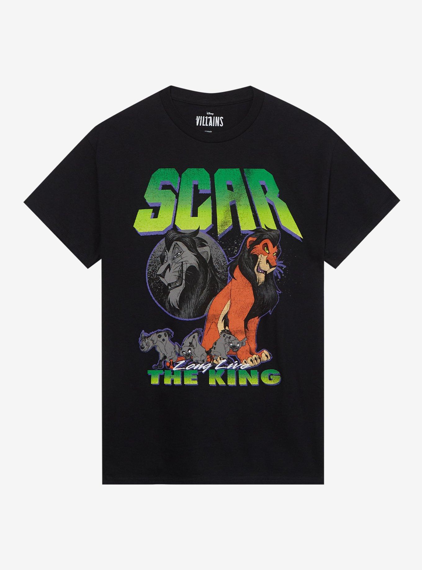 Disney The Lion King Scar Collage Boyfriend Fit Girls T-Shirt | Trending Graphic Tee For Fans