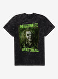 Beetlejuice Beetlejuice Nightmare Material Mineral Wash T-Shirt | Trending Graphic Tee For Fans