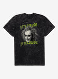 Beetlejuice Beetlejuice Betelguese Mineral Wash T-Shirt | Trending Graphic Tee For Fans