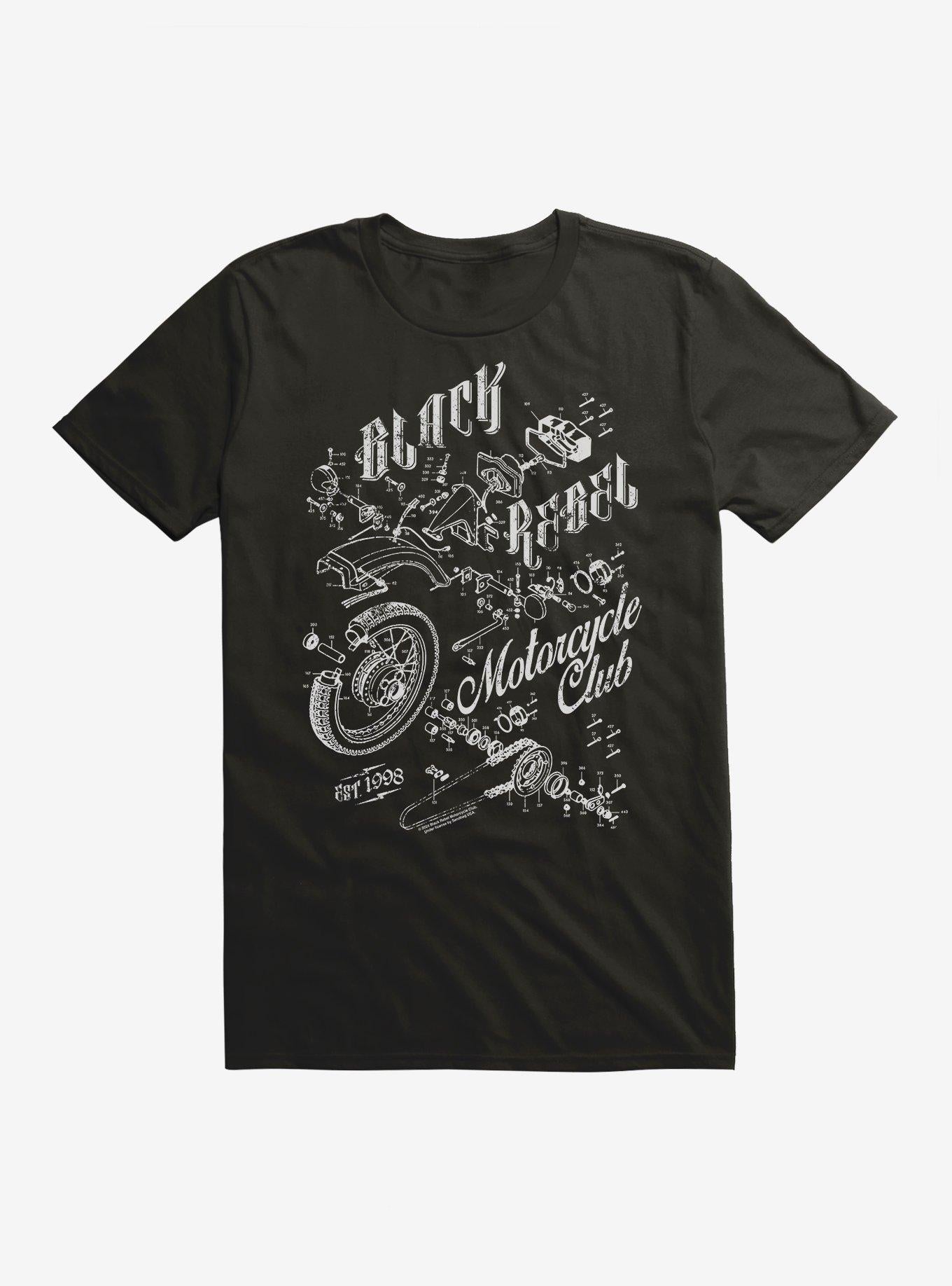Black Rebel Motorcycle Club Moto Est 1998 T-Shirt | Trending Graphic Tee For Fans