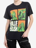 Billie Eilish Bandana Portrait Grid T-Shirt | Trending Graphic Tee For Fans