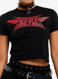 BABYMETAL Red Glitter Logo Girls Baby T-Shirt | Trending Graphic Tee For Fans