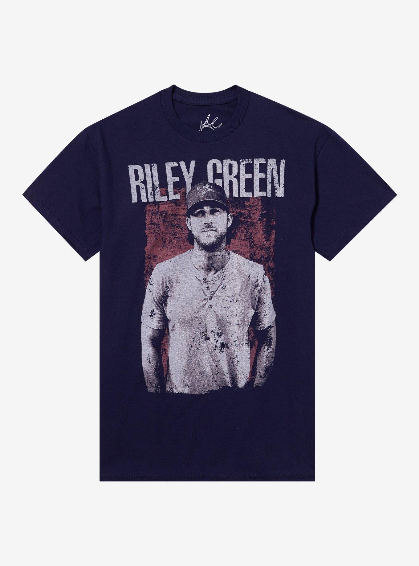 Riley Green Portrait Relaxed Fit Girls T-Shirt | Trending Graphic Tee For Fans
