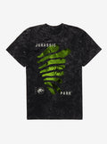 Jurassic Park T-Rex Bite Marks Mineral Wash T-Shirt | Trending Graphic Tee For Fans