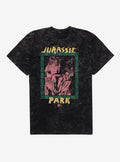 Jurassic Park Retro T-Rex Mineral Wash T-Shirt | Trending Graphic Tee For Fans