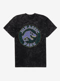 Jurassic Park 90's Retro Logo Mineral Wash T-Shirt | Trending Graphic Tee For Fans
