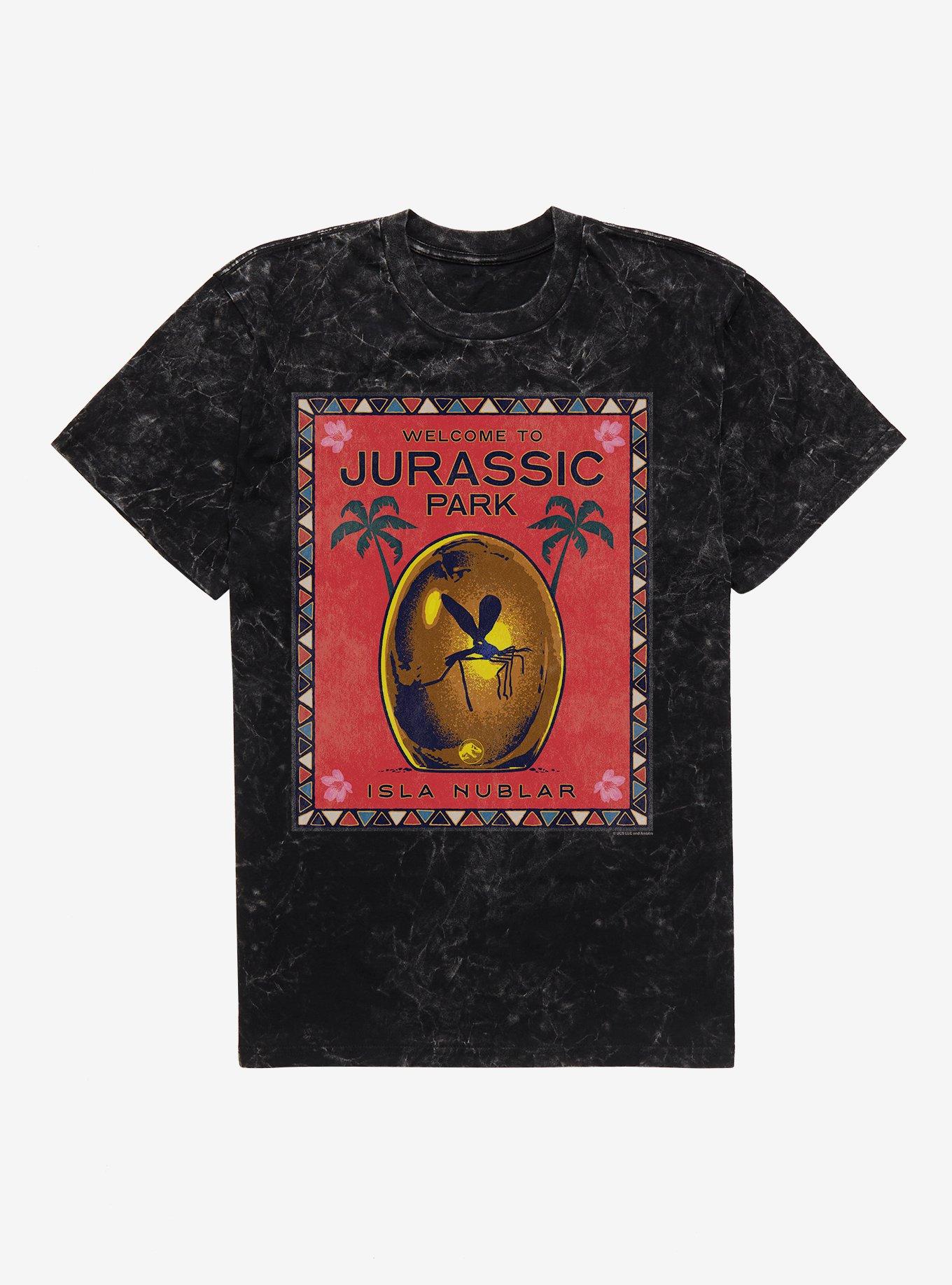 Jurassic Park Welcome Poster Mineral Wash T-Shirt | Trending Graphic Tee For Fans