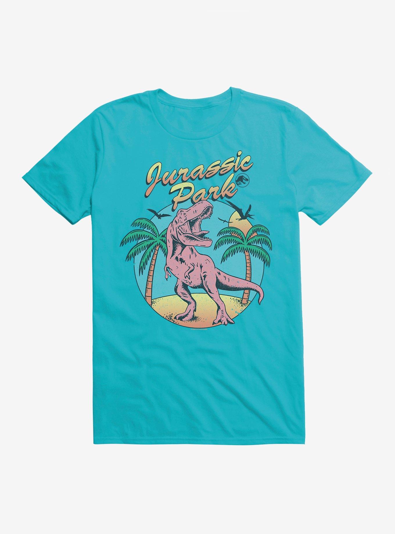 Jurassic Park T-Rex Beach T-Shirt | Trending Graphic Tee For Fans